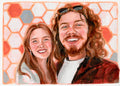Couple Portrait on Paper